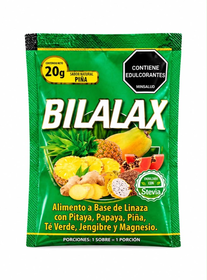 Sachet de alimento a base de linaza, 20 g
